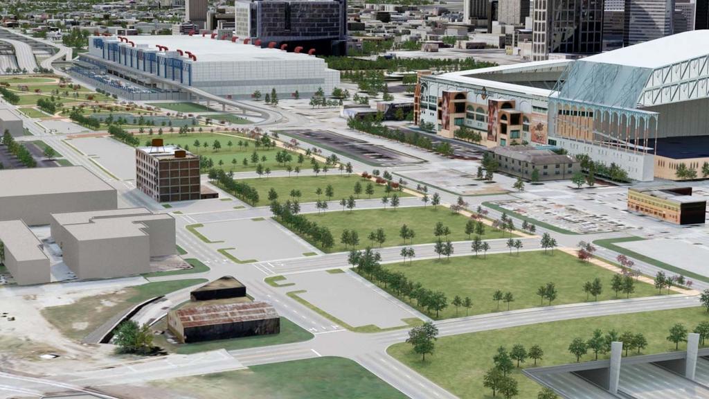 POTENTIAL GREEN SPACE BEHIND THE GRB NOTE: Green space option is