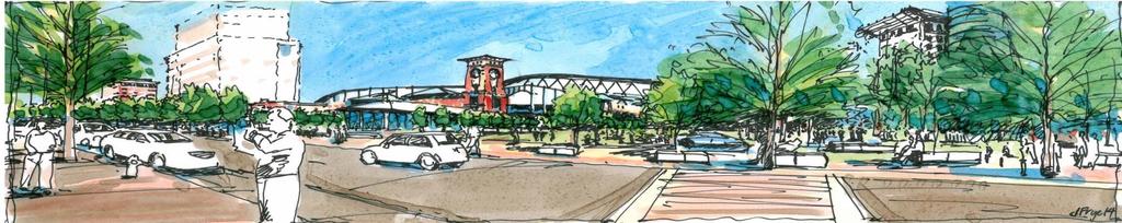 PROPOSED IMPROVEMENTS BEHIND THE GRB Looking