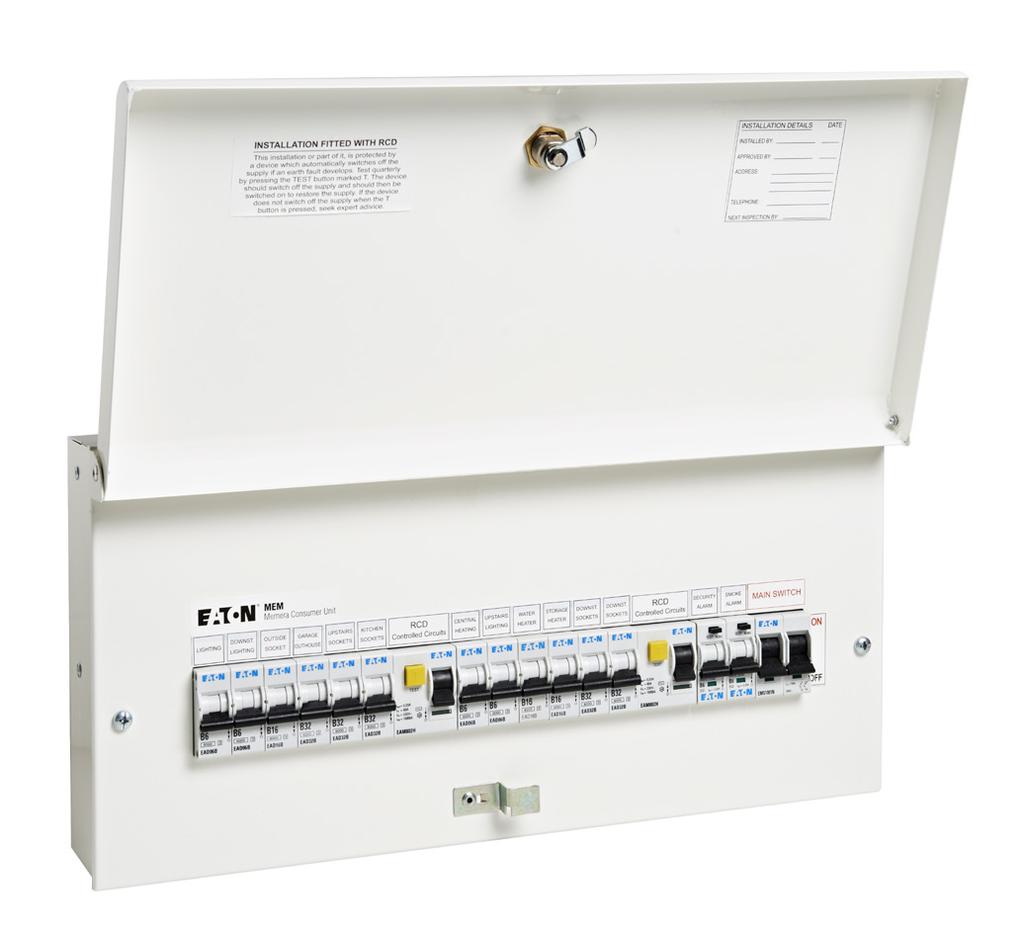 Product overview 1 Memera Full Metal Consumer Units The new range of full metal consumer units provide a suite of products to meet the requirements of BS7671:2008 17th Edition IET wiring regulations