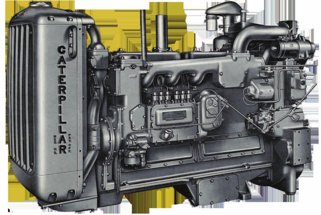 Under the Hood... Dependable Cat Diesel Engine Powering the No. 12 is the 115 HP Caterpillar-built D318 Diesel Engine a valve-in-head, 4 stroke cycle, 6 cylinder, 4½" bore and 5½" stroke engine.