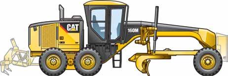 Dimensions All dimensions are approximate based on standard machine configuration with 14.00-24 16PR (G-2) tires. 1 10 9 8 2 11 3 4 12 5 13 6 7 1 Height Top of Cab 3293 mm 129.