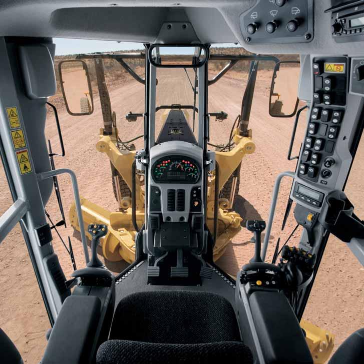 Operator Station The 160M features a revolutionary cab design that provides unmatched
