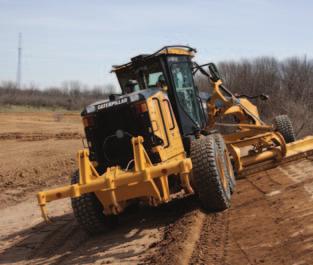 Lean front wheels down slope or the front axle oscillation limit may be reached and only the top front tire will be on the ground. This reduces machine stability and control of the cut surface.
