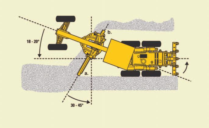 Cut out a windrow the machine can handle and spread it over the road surface. Work the material in both directions or material may be moved beyond the intended limit.
