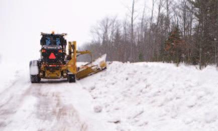 It is used when ditches are full and more storage area must be found for additional snow.