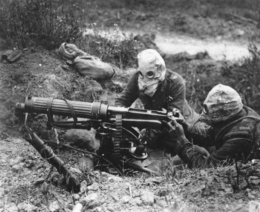 Machine Guns Firing several hundred bullets per minute, machine-guns were devastating weapons, especially when used against enemy troops on open ground.