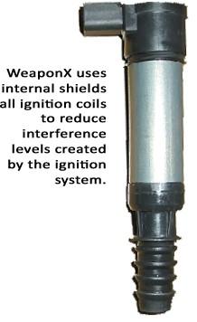 All WeaponX ignition coils include internal or external shielding which helps to control EMI and RFI within the ignition coil and ignition system.