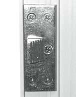 SC Casement Hinge Protector Enhanced security and compression device for use on the hinge side of casement windows.