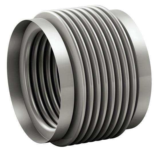 construction With some exceptions, most bellows used in shaft coupling applications are made from one or more layers of high grade stainless steel sheet, formed and plasma welded into a seamless