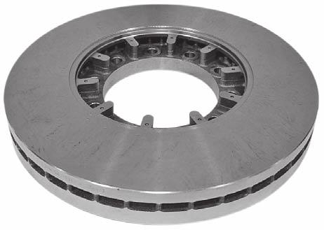 12. DISC BRAKE ROTOR REPLACEMENT (CONTINUED) Flat Rotor 10016195 Service Kit Part Number 10018609 Rotor Minimum Thickness 1.