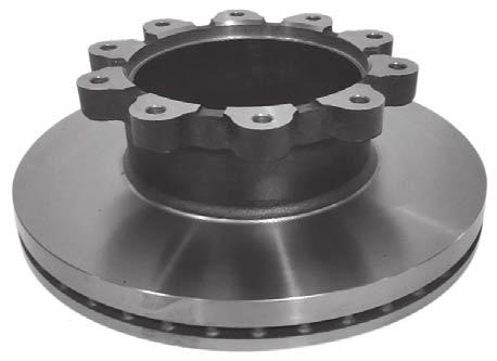 12. DISC BRAKE ROTOR REPLACEMENT (CONTINUED) U-Shaped Rotor 10080753 Service Kit Part Number 10082181 Rotor Minimum Thickness 1.46" (37.