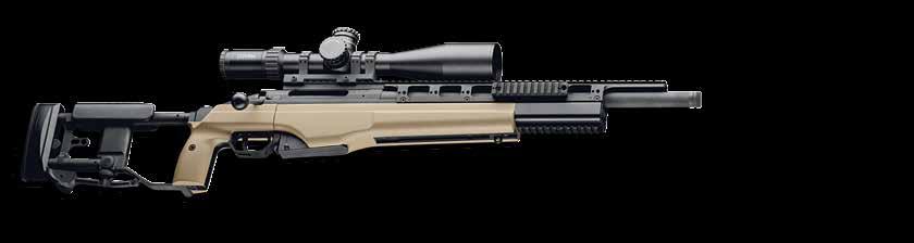 308 WIN, FOLDING STOCK, ITRS TRG 22 Medium Range sniper rifle in folding stock long barrel configuration offers maximum effective range in its caliber.