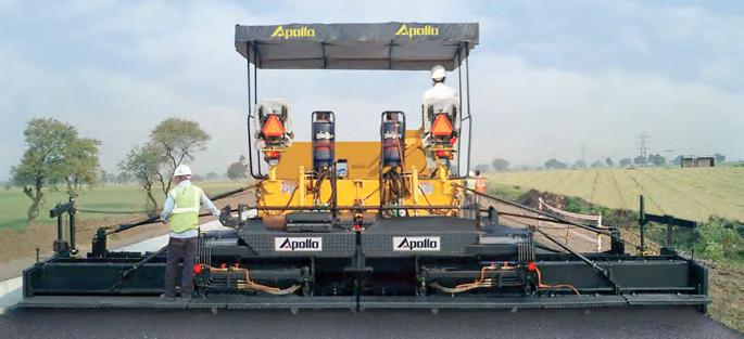 Hydrostatic Sensor Paver Finishers For Asphalt and Wet Mix Paving Apollo offers 4 models of Hydrostatic Sensor Pavers for paving widths ranging from 5.5 m to 9 m.
