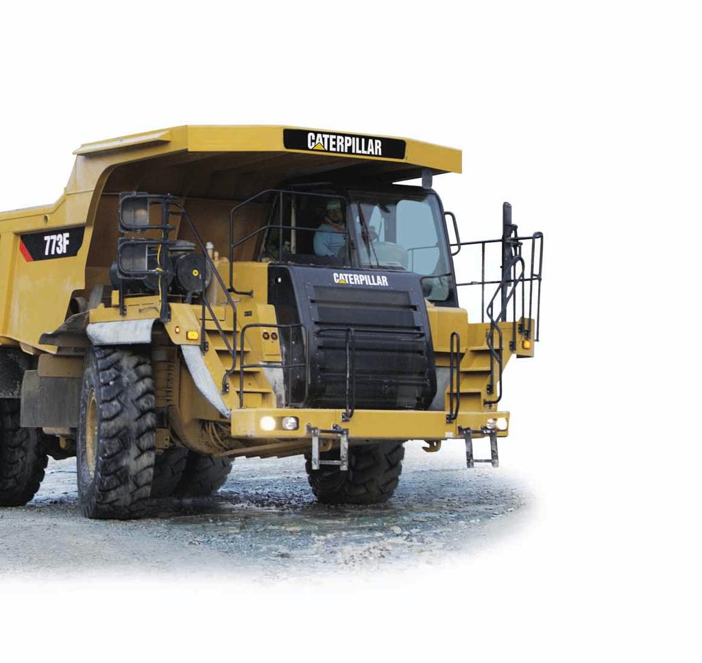 Brake System Cat dry front and rear oil-cooled, multiple disc brakes are now hydraulically controlled, reducing maintenance costs.
