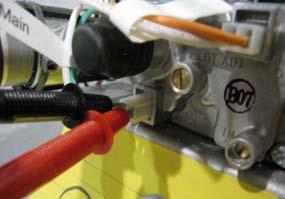 Prcedures Fr Qualified Technicians: Test Vltage t Gas Valve: Using a multi-meter, set the test leads t VDC.