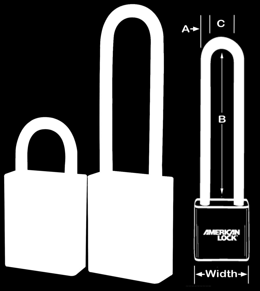 cylinder A1105 B = 1 A1107 B = 3 Solid Brass Padlocks Solid brass bodies resist corrosion ideal for harsh environments Hardened boron alloy shackles for superior cut resistance 5 & 6-pin cylinders