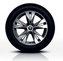 Tyre: 245/40 R 19 98 V 40 30 027 11R (Wheel rim) 40 31 507 09R (Centre cap) 01 02 03 02 18" Duetto alloy wheel rims Colour: Erbé Grey with dressing.