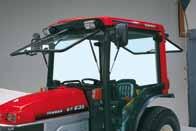 A safety switch built into the seat automatically stops the engine if you stand up or dismount from the tractor.