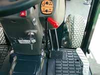 Steer with minimum effort Hydrostatic power steering is standard in the EF200, so you can turn