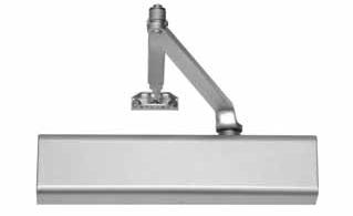 210 SERIES Adjustable spring size 1 through 6 Cast aluminum body Rack and pinion design Full plastic cover Non-hold open, hold open and heavy-duty arms Closer footprint: 3/4" x 12" Cover dimensions: