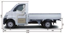 EFFECTIVE LOADING Dimensions Wide and spacious load deck is realised thanks to the long wheelbase and