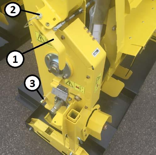 Lower SPFH feedrolls to a height appropriate for connection to the header.