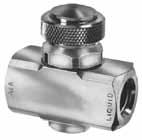 Lubricant Inlet (in) ¼ NPTF Female 7 16 24 Male Spray Outlet Fixed Nozzle Swivel Nozzle Bulkhead Mount Fixed Nozzle Air Consumption 3.5 CFM @40 PSI 99 l/min @2.8 bar 4.