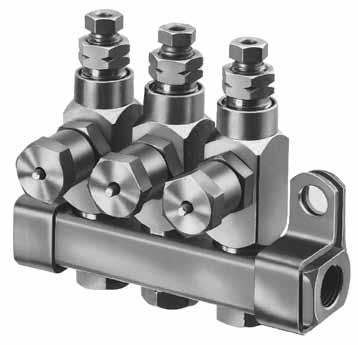 Individual injectors can be easily removed for inspection or replacement.