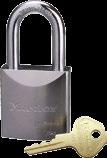 PRO SERIES REKEYABLE PADLOCKS 6300 SERIES HIGH SECURITY SOLID IRON SHROUDED PADLOCKS Heavy steel bodies withstand physical attacks. Iron shroud protects shackle from cutting and prying.