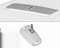 36 Keys, doors and windows If the sunroof is raised, it can be opened in one step by pressing p. Sunblind The sunblind is manually operated. Close or open the sunblind by sliding.