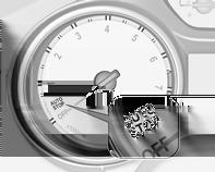 168 Vožnja in rokovanje Prikaz Režim Autostop označuje kazalec v legi AUTOSTOP na števcu vrtljajev motorja. Po ponovnem zagonu bo prikazana hitrost prostega teka.