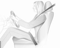 9 Opozorilo Pod sedeži nikoli ne shranjujte predmetov. Sedite z zadnjim delom telesa ob naslonjalu.