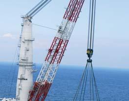 crane is equipped with a special solution for compensation of