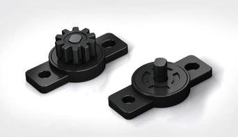 8 FRT-E Small and lightweight for finest braking The damping direction of the smallest ACE FRT-E rotary dampers with plastic body is rotating on both sides.