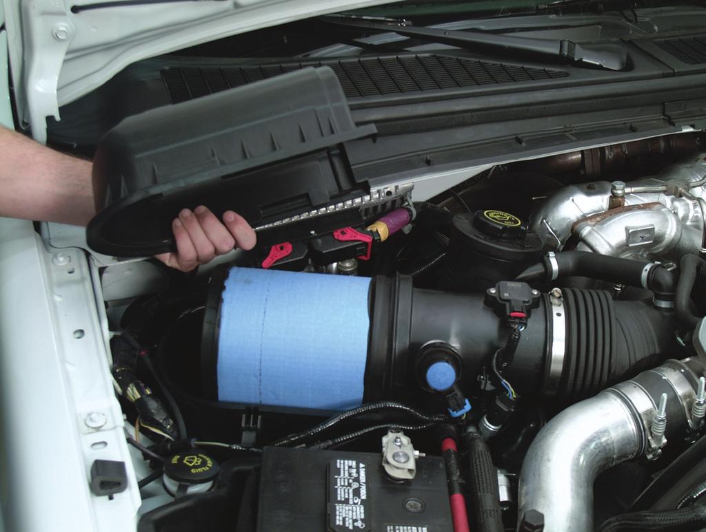 air management s ystem Air Filter Housing/ Filter Minder Air FIlter Housing The air filter is located on the passenger side of the engine compartment between the