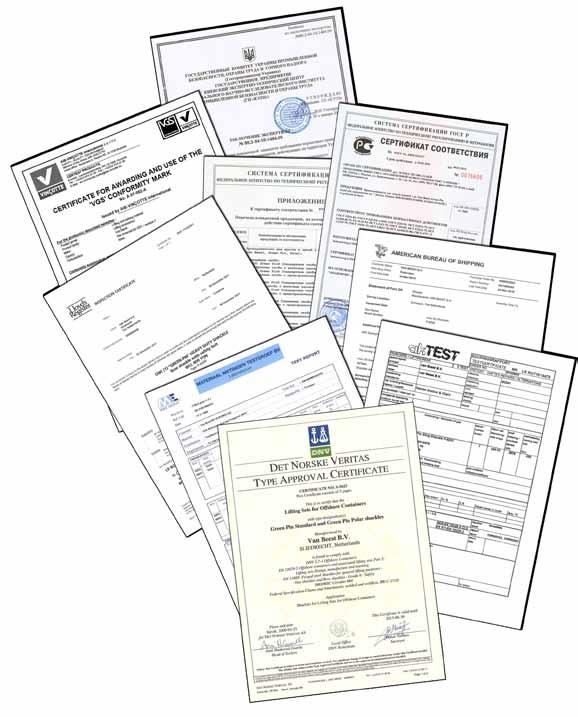 Certificates Depending on the type of product and certificate availability for a certain product, following certificates are used in this catalogue: works certificate in accordance with EN 00 -. or.