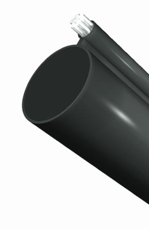 Customer Service 800-847-7661 FIGURE 8 AERIAL Figure 8 aerial (self support duct) is a high tensile strength HDPE duct with figure 8 construction incorporating an extra high strength (EHS) flooded