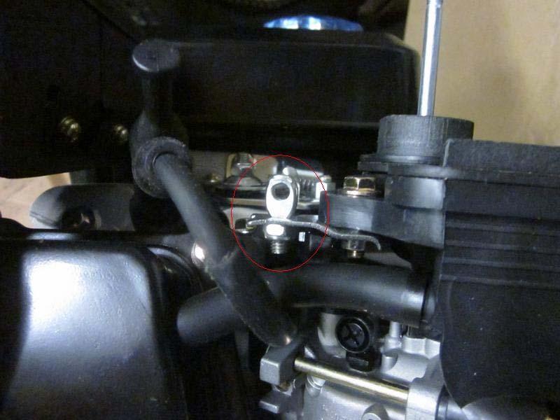 Take throttle cable bracket out of engine.