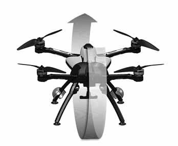 Continue to rotate the quad in the same direction for two revolutions. Place the FORM500 back on the ground with the LED indicators visible.