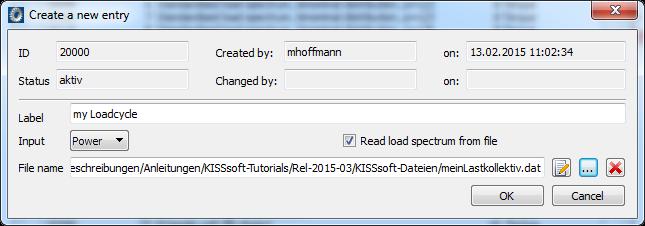 dat" file as it appears in the Windows editor. Figure 15. Example of a file with your own load spectrum data.