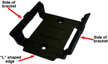 3. Mounting the Device 3.1 If using the Optional Mounting Bracket: The preferred method for mounting and securing the device inside a vehicle is to use the included Mounting Bracket.