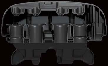 Suzuki engineers added a Each forged aluminum piston has short skirts and cutaway sides to reduce shaped piston dome to increase compression while also enhancing The pistons are carried by