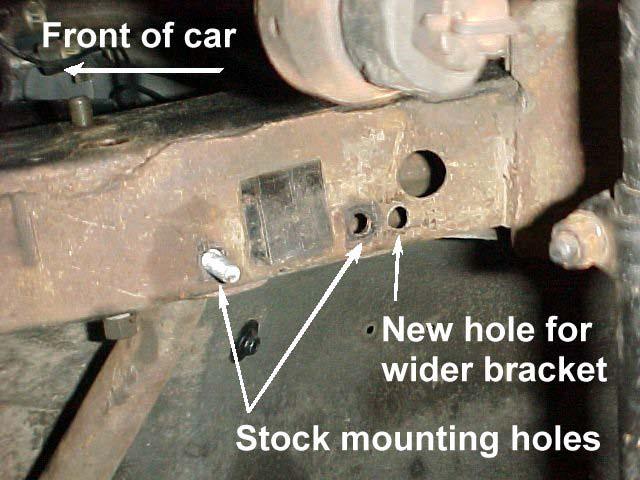 5) Every vehicle should have two holes on the passenger side and four holes