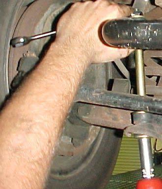 9) Install the new end links through the sway bar and the