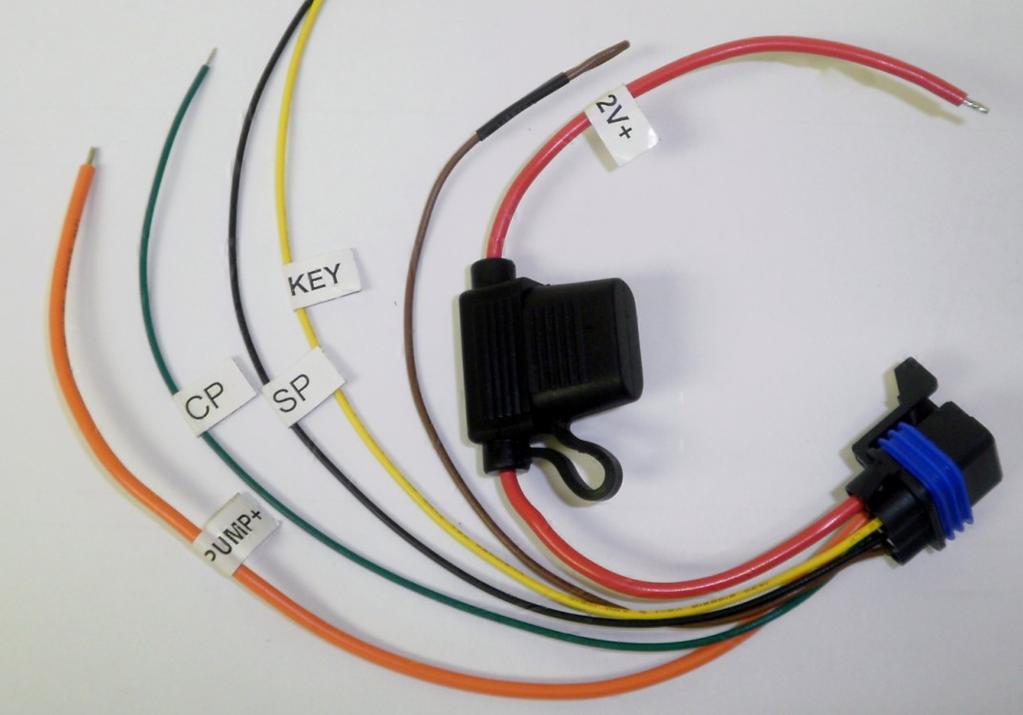 Always use the same or larger gauge wire than the wire you are splicing. Soldered connections are superior to butt splices in most applications. Use heat shrink tubing when soldering.