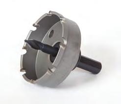 TCT HOLE SAWS MBS 18 36mm = 10mm Shank 37 37mm = 13mm shank Recommendation: Use exchangeable Morse Taper Arbor MT 2 or MT 3 as from 37mm Due to stability