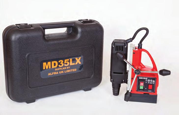 MD 35 LX Magnetic Drilling Machine Technical data Cutter Capacity: 12-35mm Twist drill capacity: 13mm Chuck Capacity: