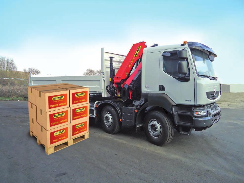 STARTER PACKAGES Complete sets for the easy and quick handling of different loads with the PALFINGER crane Maximum safety and lifetime due to products with the highest