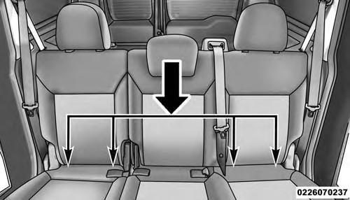 72 THINGS TO KNOW BEFORE STARTING YOUR VEHICLE Locating LATCH Anchorages (Passenger Wagon) The lower anchorages are round bars that are found at the rear of the seat cushion where it meets the