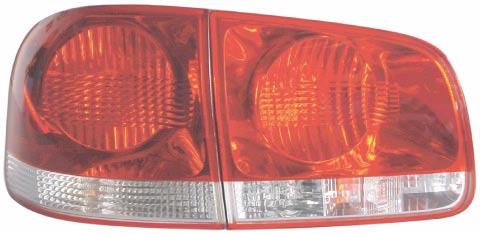 The rear light For the rear lighting of the vehicle, rear light clusters with bulbs are used. The rear light clusters are split into two parts.
